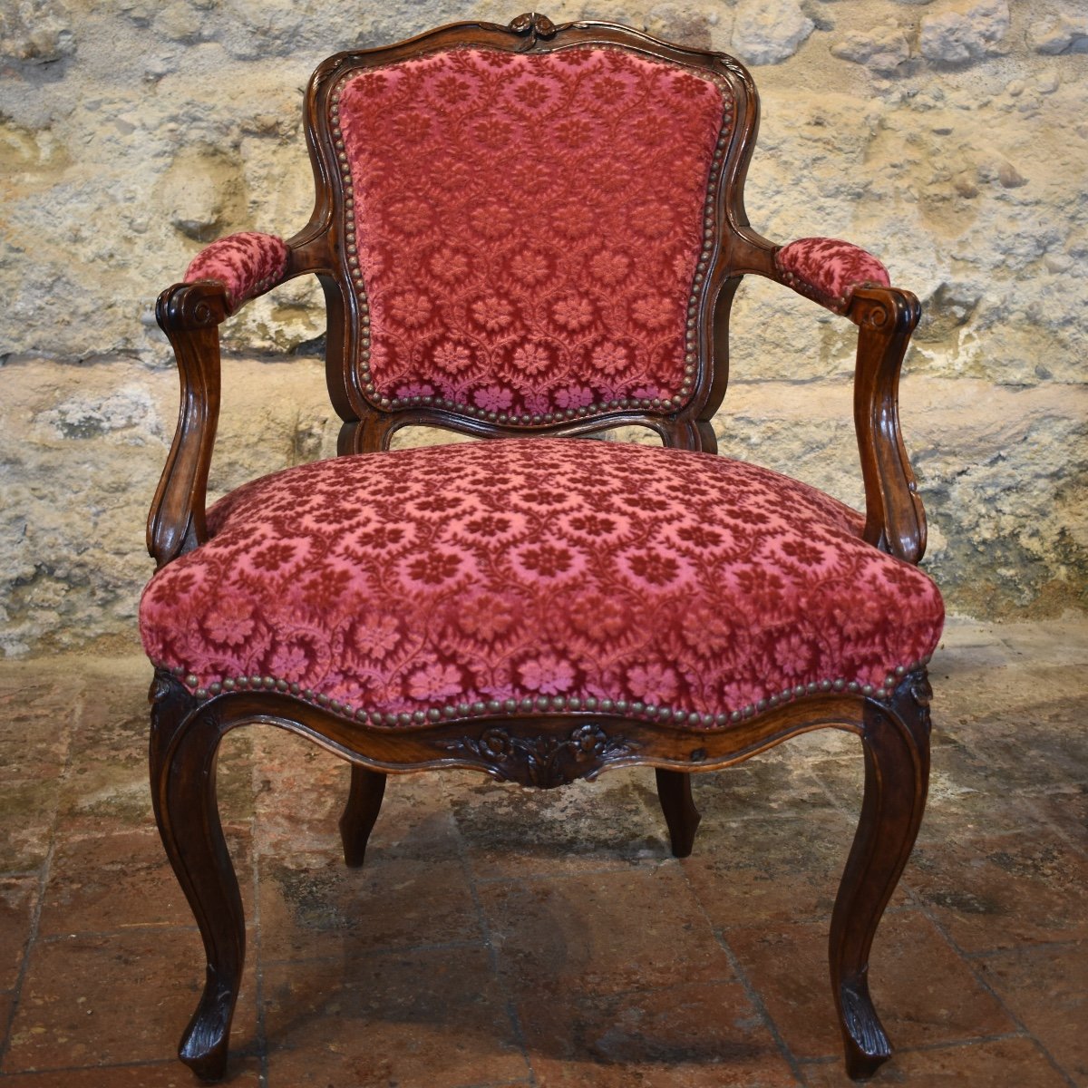 Pair Of Louis XV Period  Armchairs-photo-3