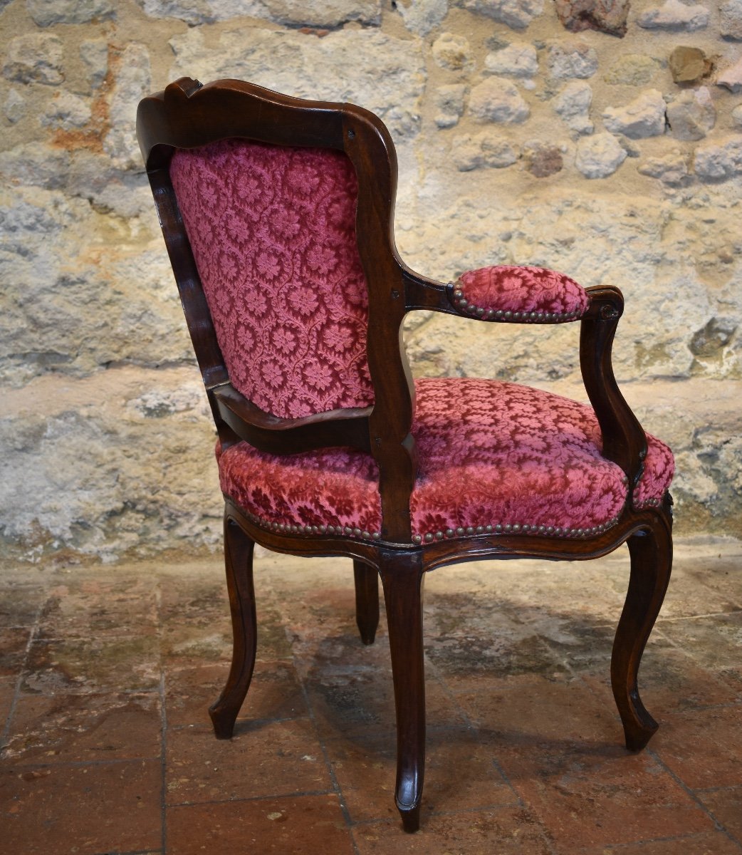 Pair Of Louis XV Period  Armchairs-photo-1