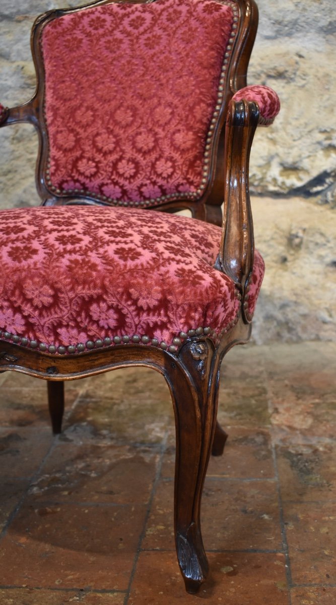 Pair Of Louis XV Period  Armchairs-photo-4