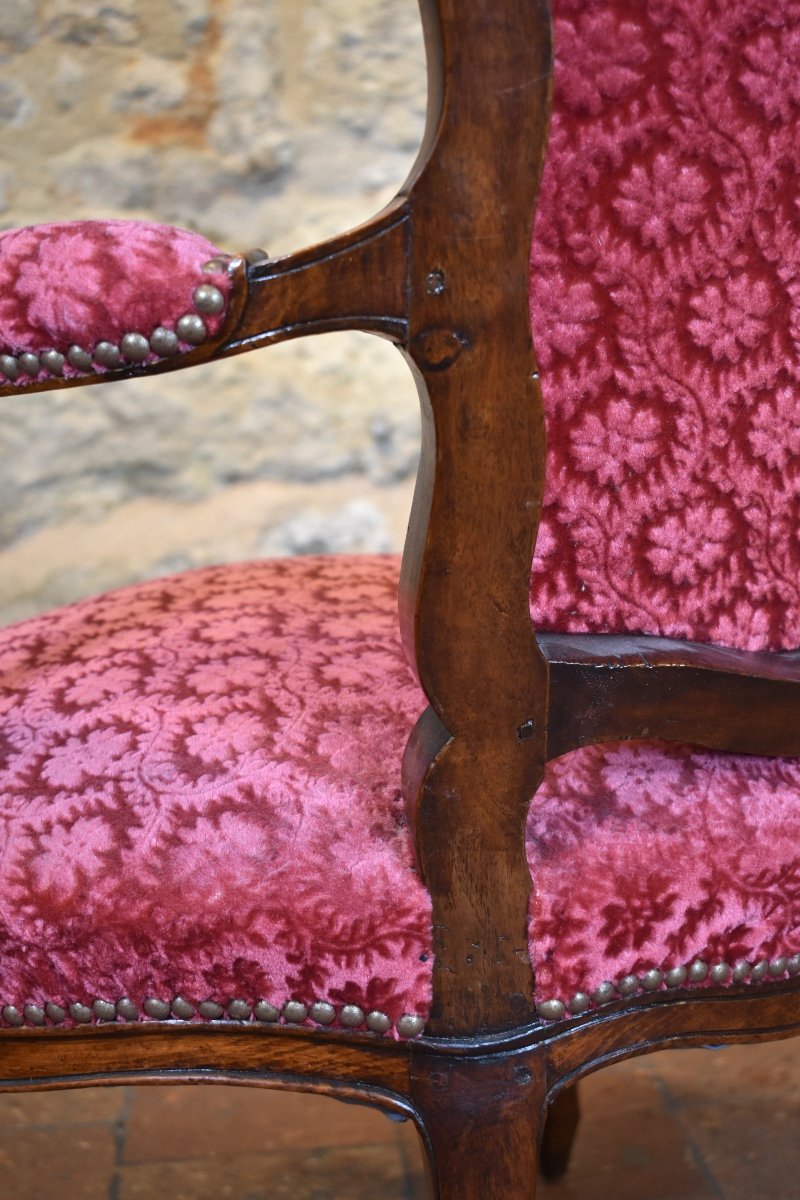 Pair Of Louis XV Period  Armchairs-photo-6