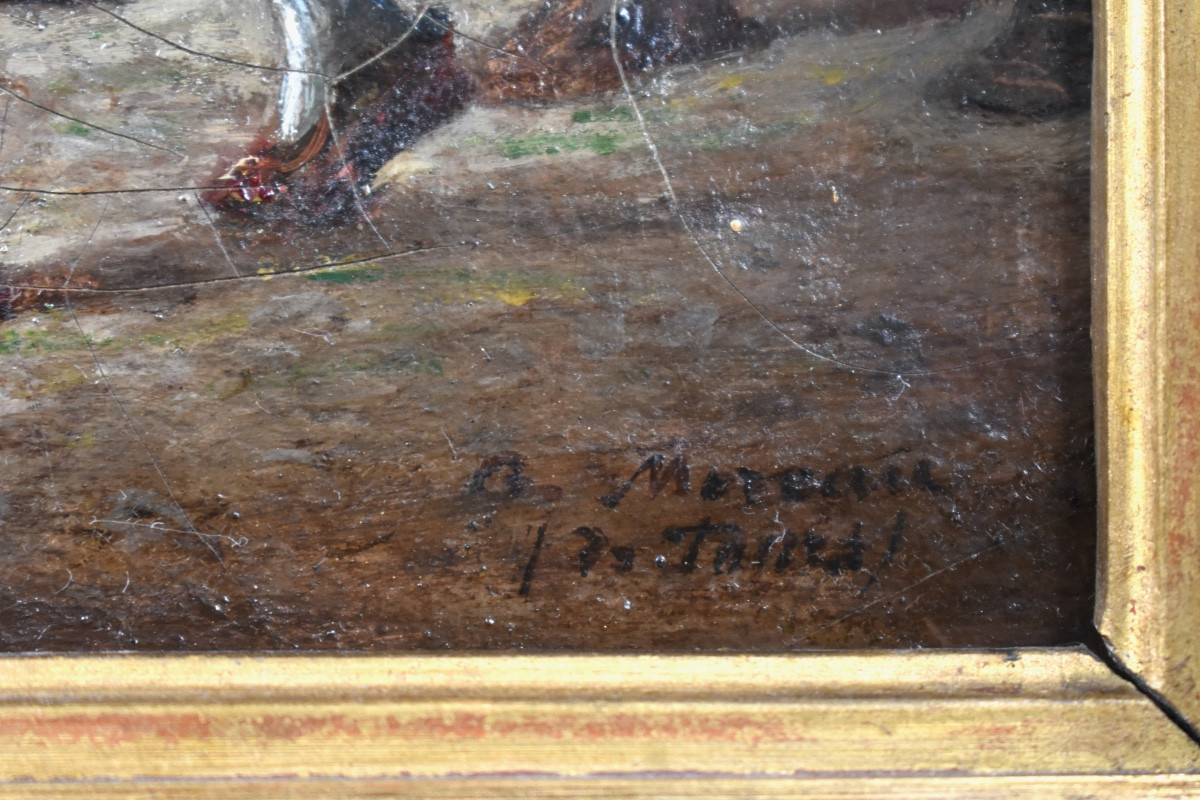 Georges Moreau de Tours (1848-1901) - La ronde du mousquetaire - Huile sur toile-photo-4