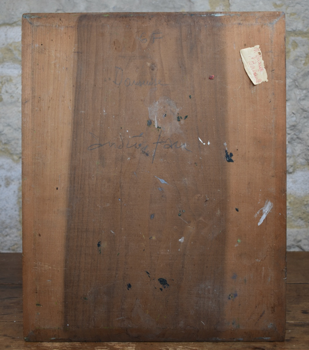 André Fau (1896-1982) - Danseuse - 1948 - Huile sur panneau-photo-2