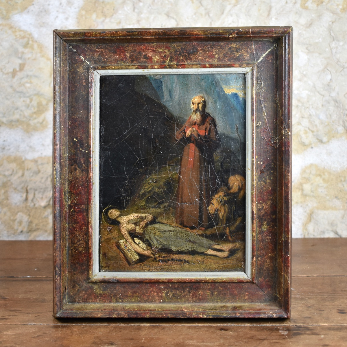 Pierre Charles Marquis (1798-1874) - Saint Zosimus And Saint Mary Of Egypt - -photo-2