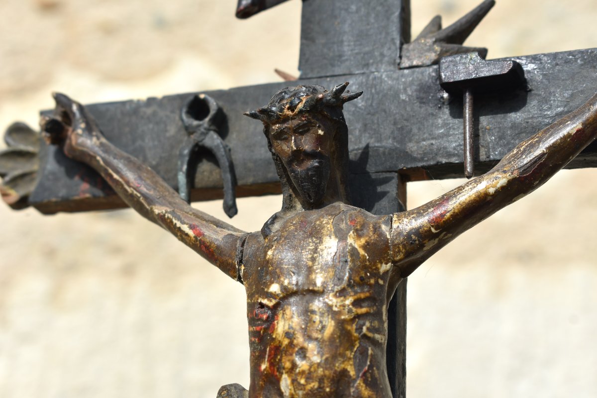 Baroque Oratory - Pietà - Cross Of The Passion - Savoy - 17th Century-photo-3