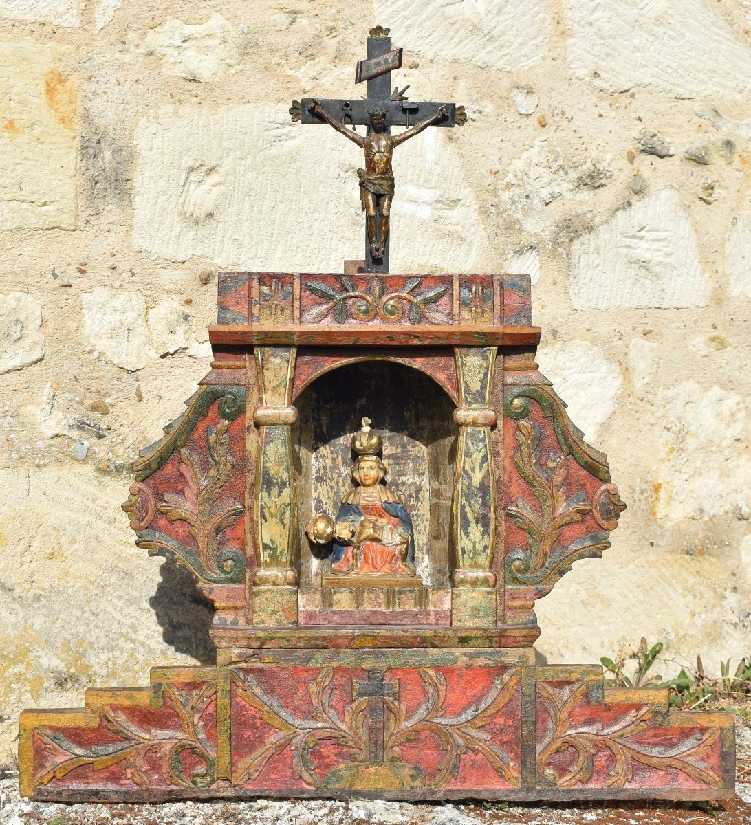 Baroque Oratory - Pietà - Cross Of The Passion - Savoy - 17th Century
