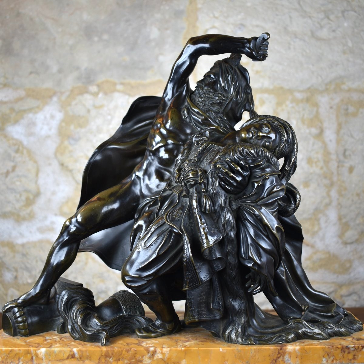 Orientalist Bronze Sculpture - The Rebels Of Cairo - 1820 - After Girodet