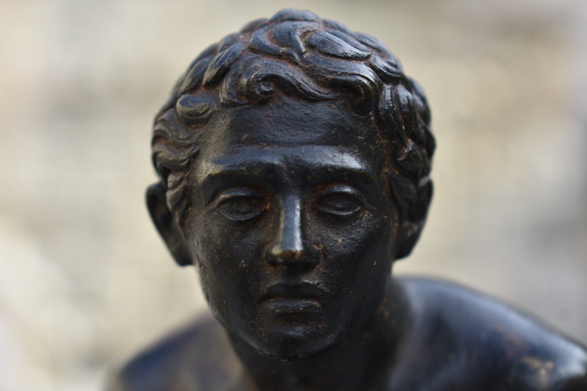 - Bronze Late 19th Grand Tour - The Two Runners After The Antique Villa Papyrus Herculaneum-photo-7