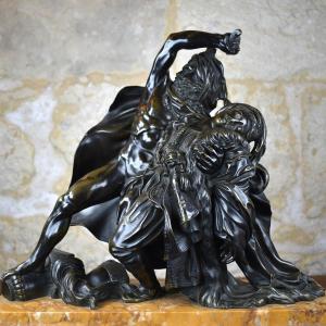Orientalist Bronze Sculpture - The Rebels Of Cairo - 1820 - After Girodet