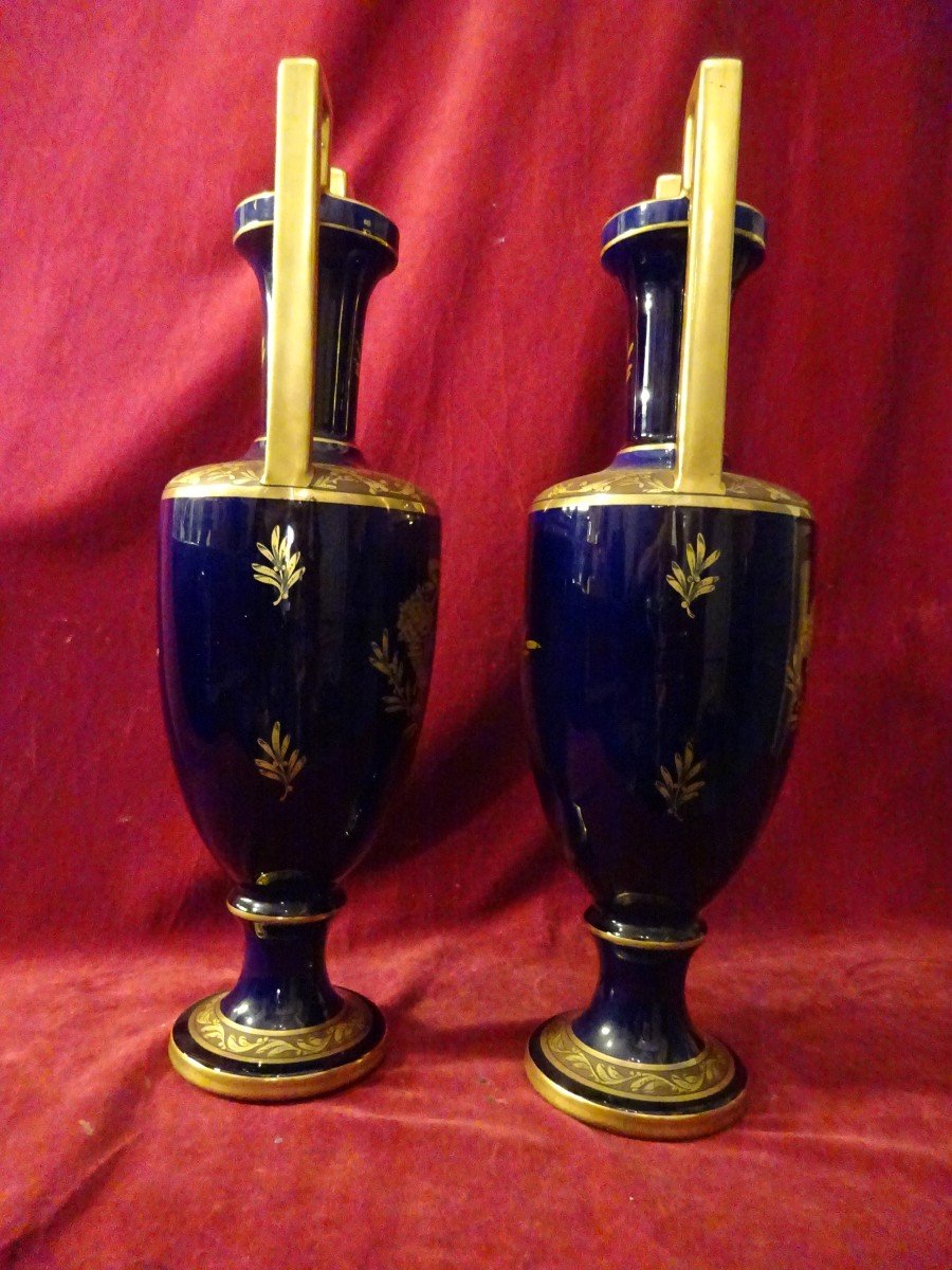 Important Pair Of Earthenware Vases From Tours-photo-3