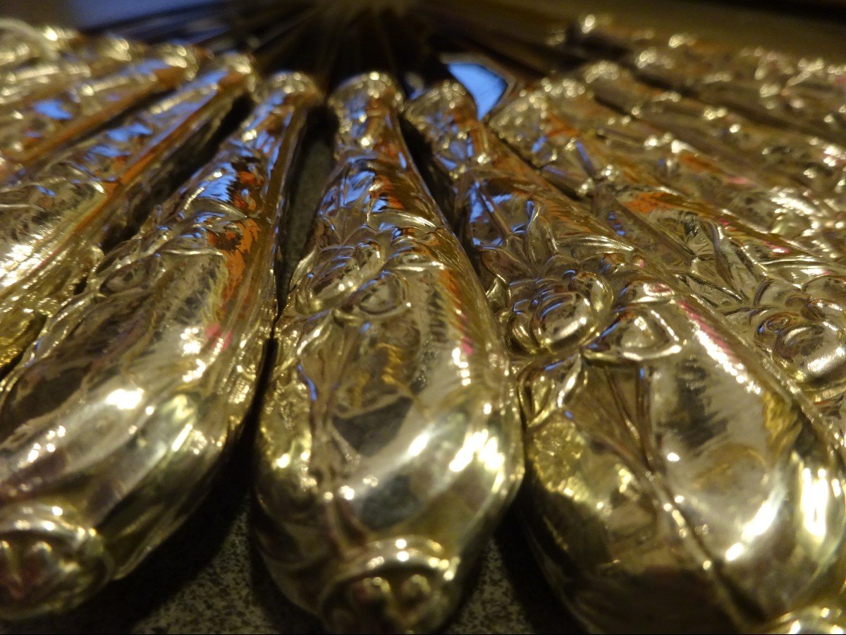 Series Of Twelve Art Nouveau Style Table Knives-photo-2