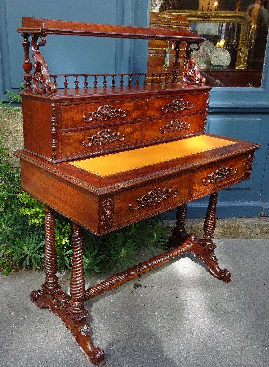 Happiness Of The Day In Mahogany Louis-philippe Period-photo-2