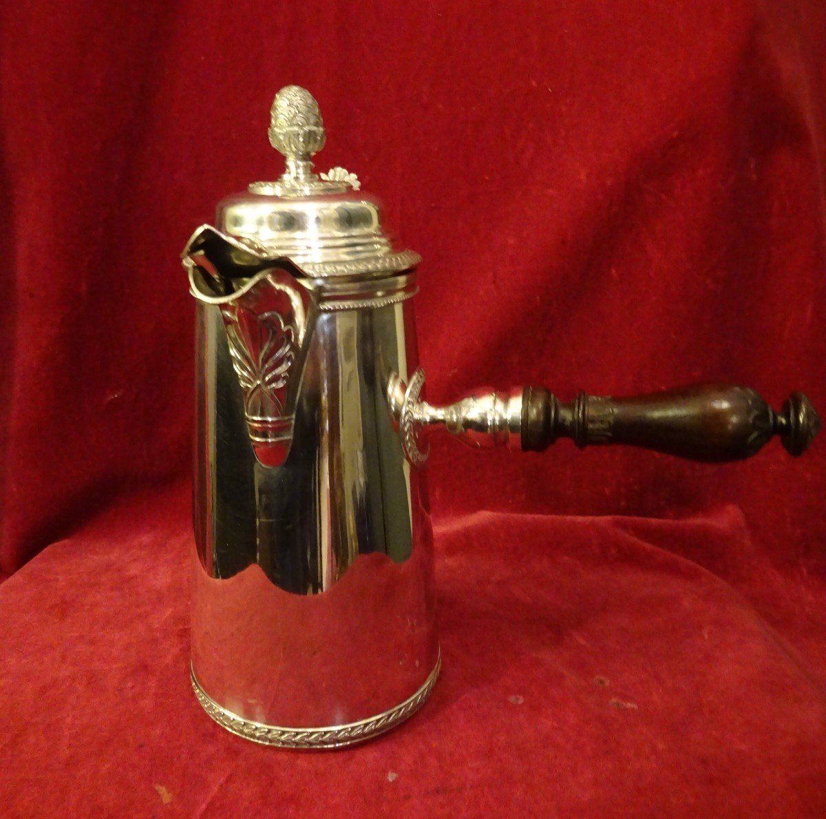 Empire Style Minerva Hallmark Silver Chocolate Pot-photo-6