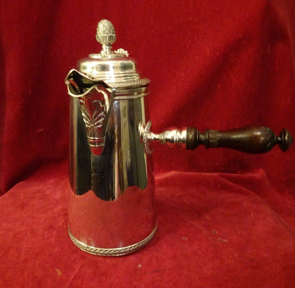 Empire Style Minerva Hallmark Silver Chocolate Pot