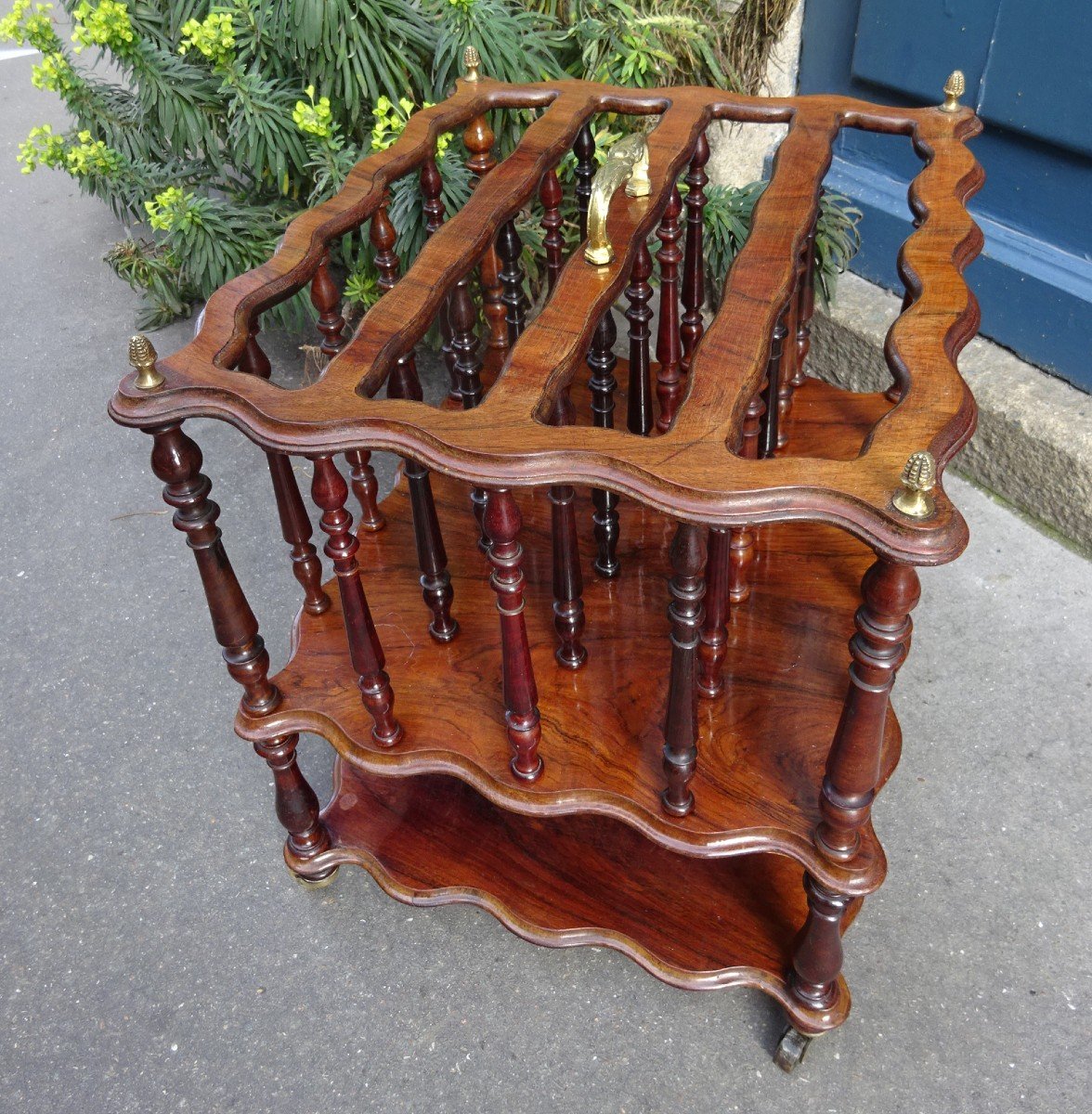 Partition Holder Or Music Locker In Rosewood Napoleon III Period-photo-2