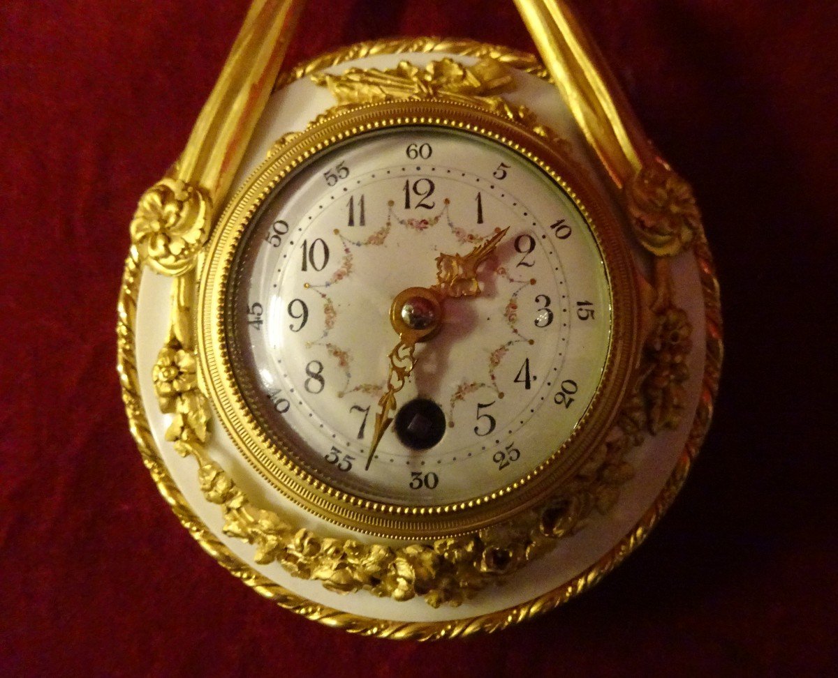 Pendulette d'Alcôve De Style Louis XVI-photo-2