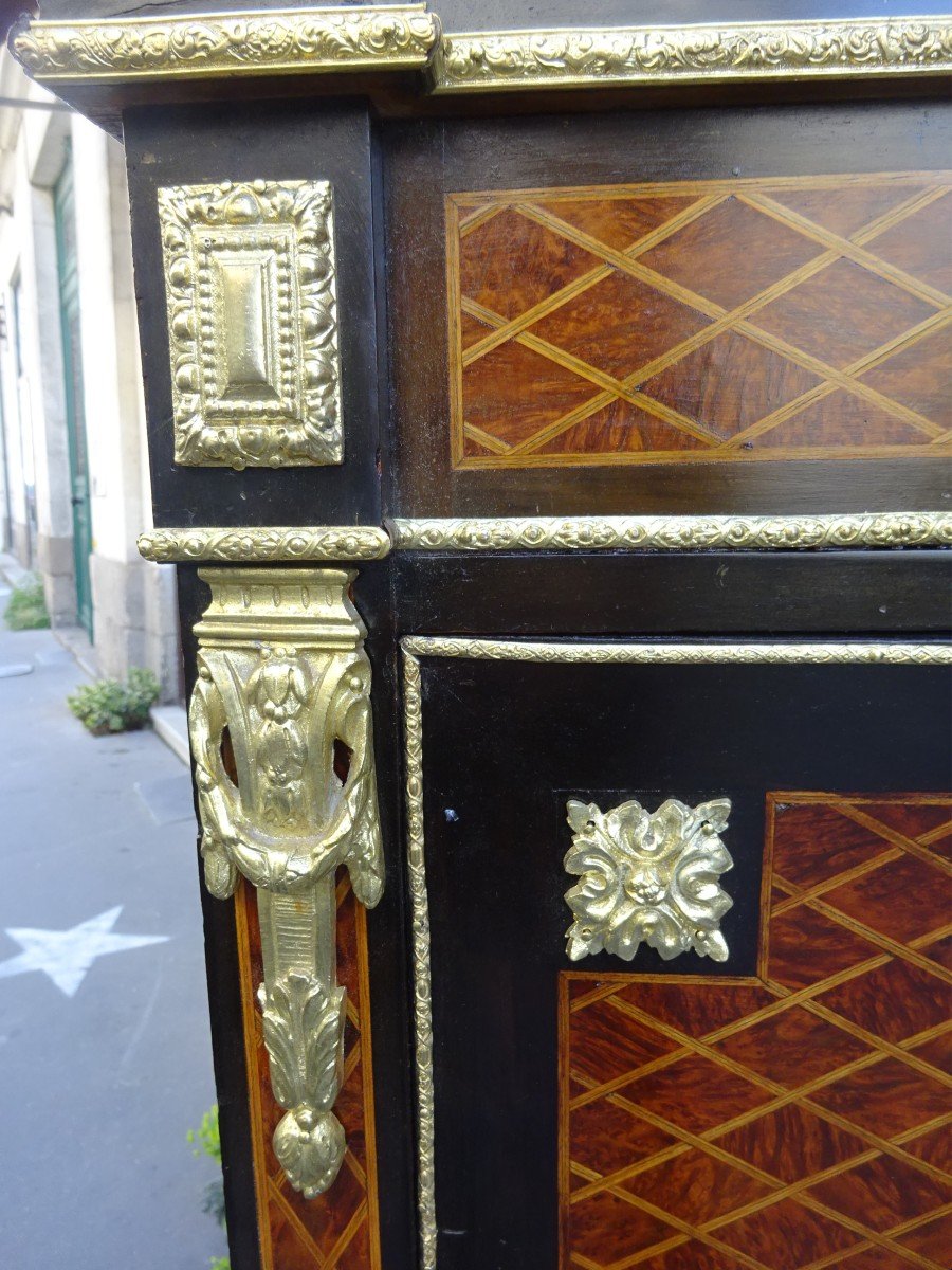 Secrétaire à Abattant En Marqueterie d'époque Napoléon III-photo-3