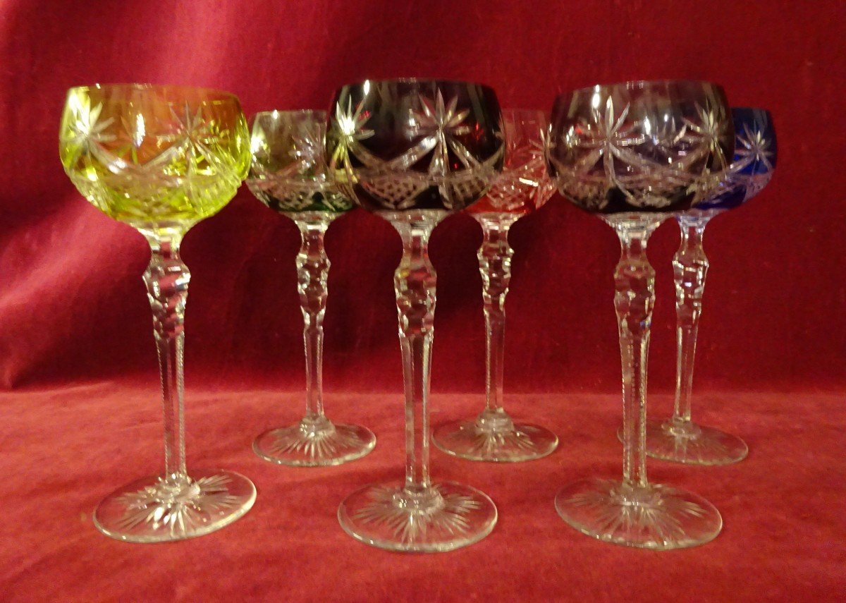Series Of Six Röhmer Rhine Wine Glasses-photo-2