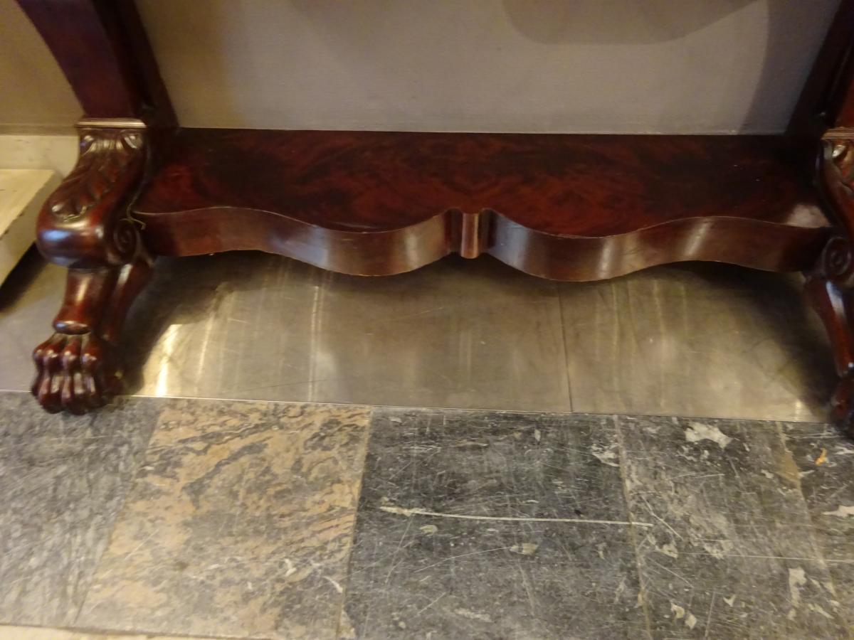 Support Mahogany Console Restoration Period-photo-1