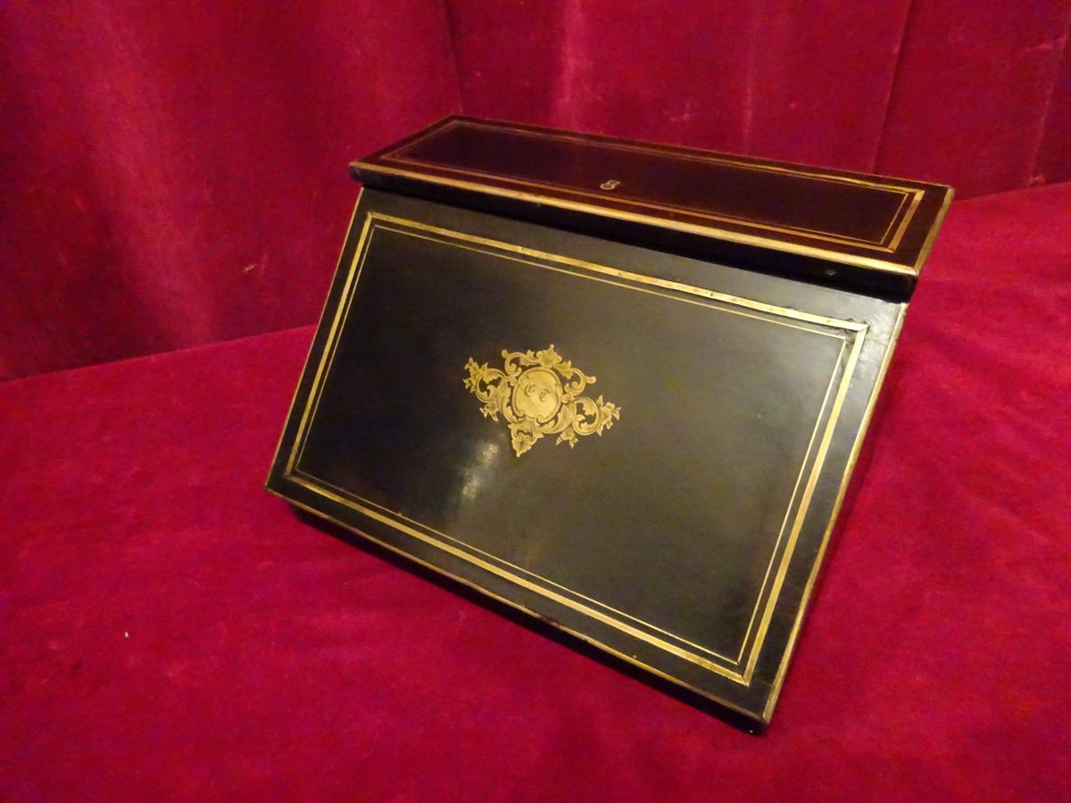 Small Portable Writing Case Napoleon III-photo-4