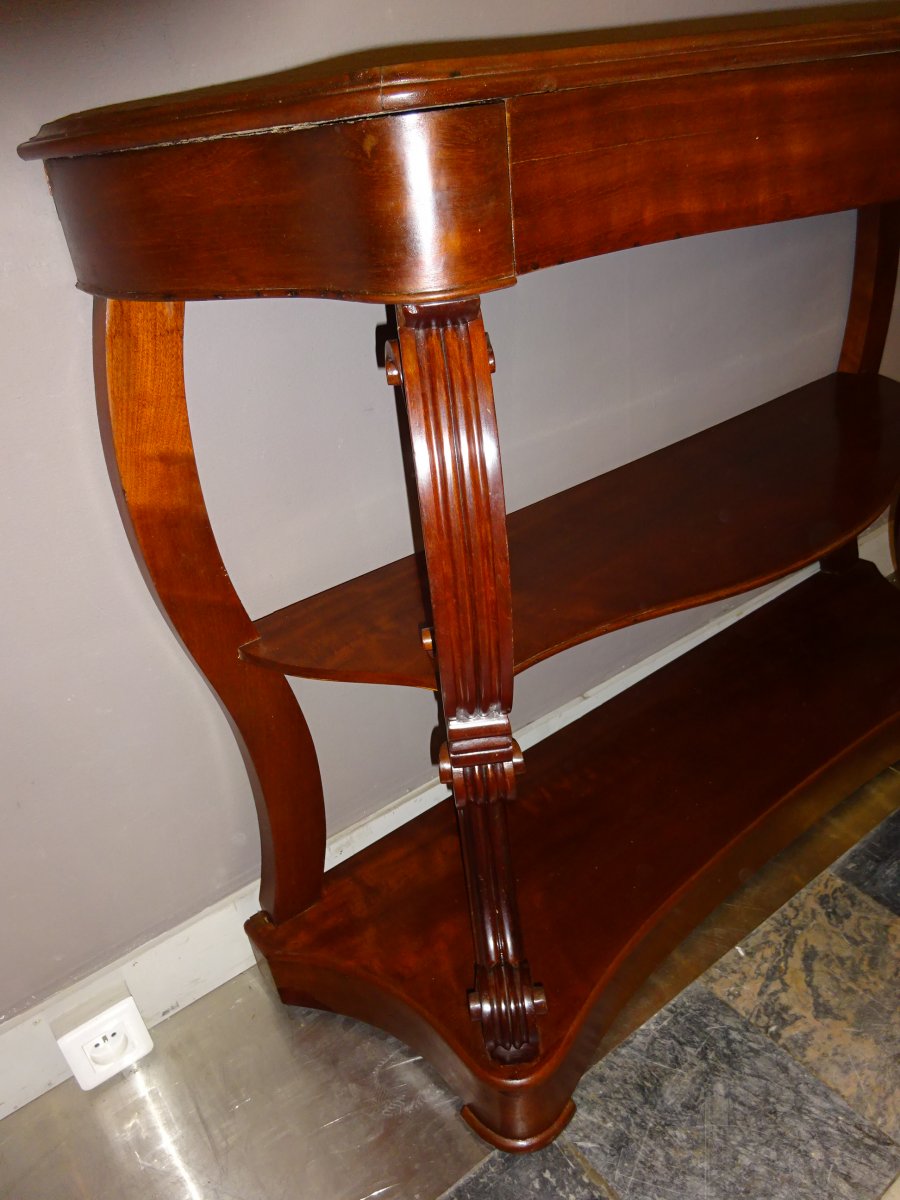 Second Empire Mahogany Stock Console-photo-3