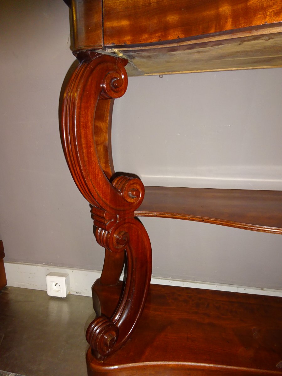 Second Empire Mahogany Stock Console-photo-4