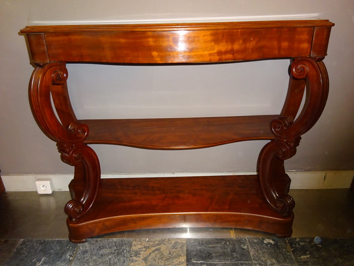 Second Empire Mahogany Stock Console