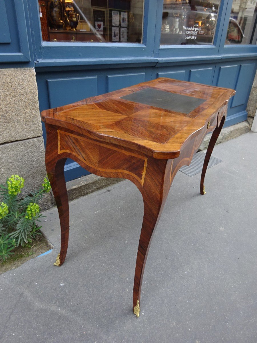 Louis XV Style Marquetry Reading Table-photo-1