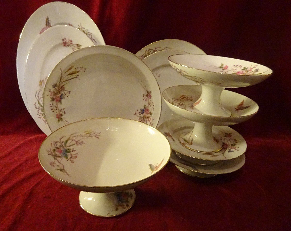 Important Table Service In Porcelain From Vierzon-photo-3