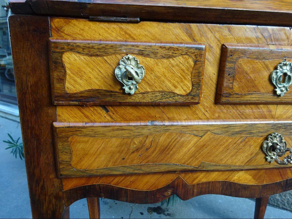 Louis XV Period Marquetry Slope Desk-photo-5