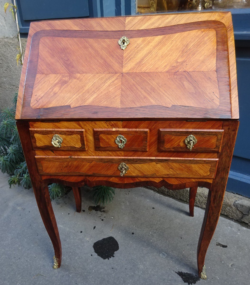 Louis XV Period Marquetry Slope Desk