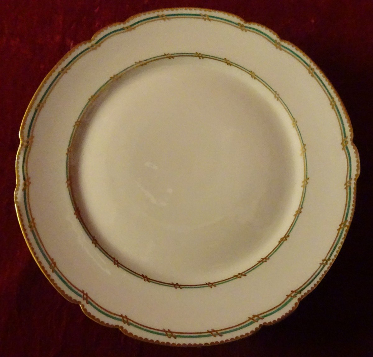 Service à Dessert En Porcelaine De Paris époque Fin XIXème Siècle-photo-3