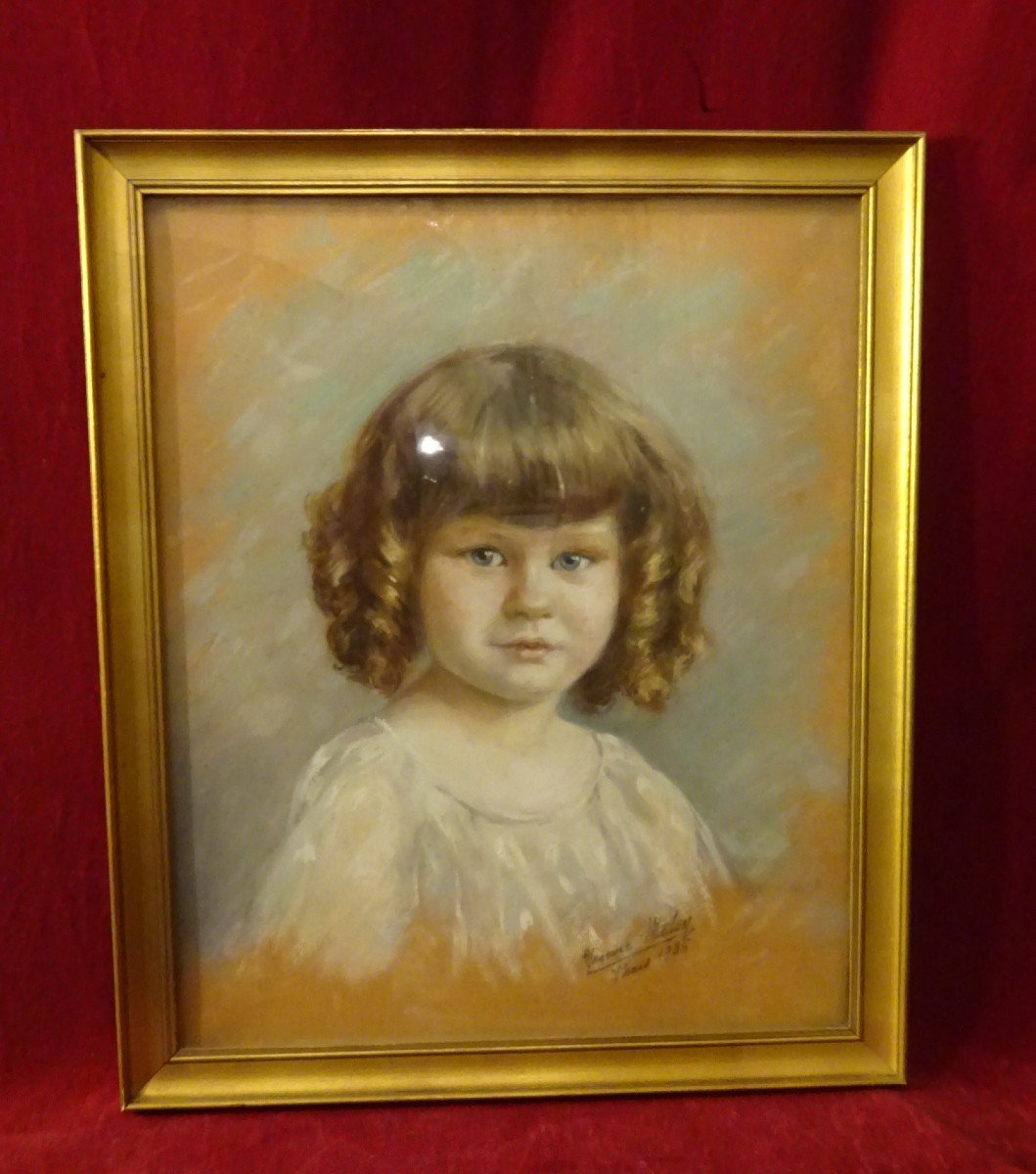 Art Deco Child's Pastel-photo-3
