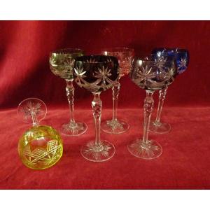 Series Of Six Röhmer Rhine Wine Glasses
