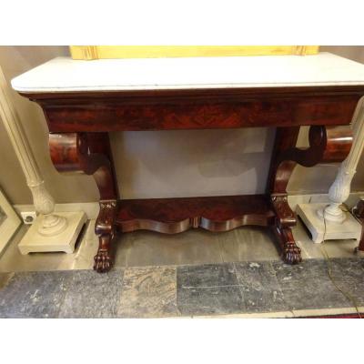 Support Mahogany Console Restoration Period