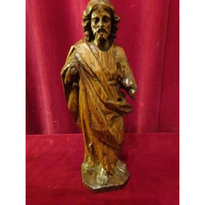 Statue Of Saint John The Baptist In Oak Eighteenth Century