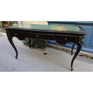 Napoleon III Blackened Wood Flat Desk