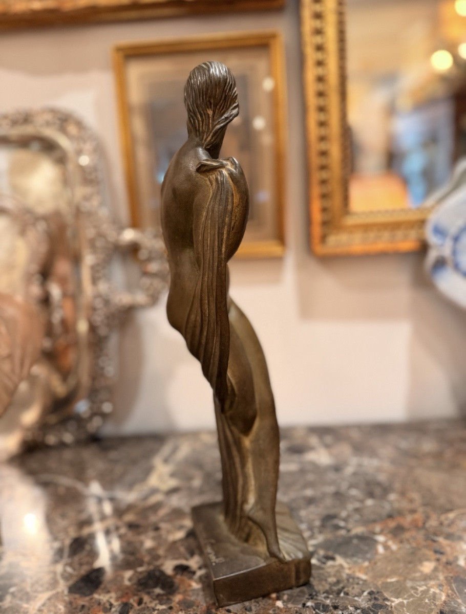 Pierre Le Faguays (1892-1962) Sculpture en bronze Art Déco-photo-4