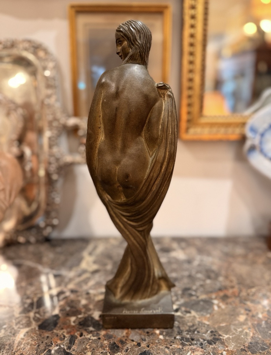 Pierre Le Faguays (1892-1962) Sculpture en bronze Art Déco-photo-4