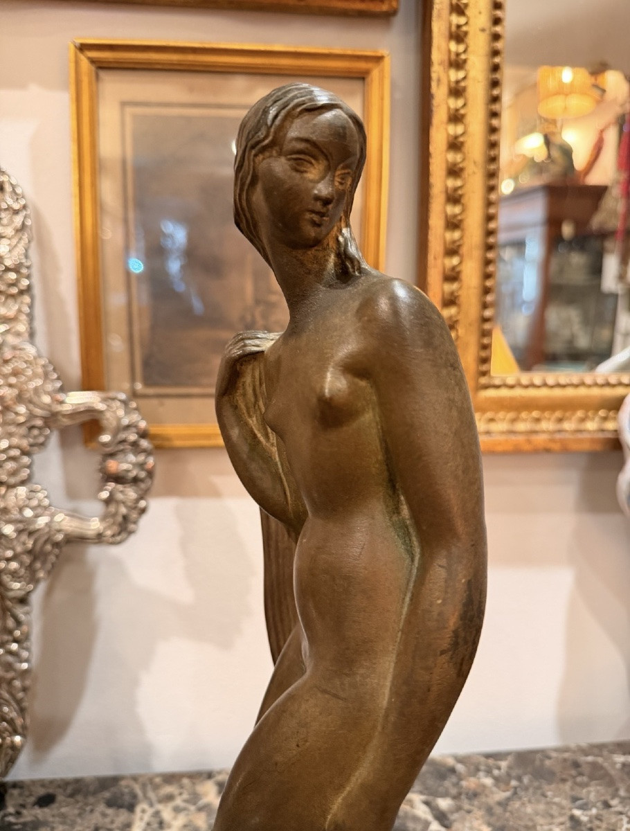 Pierre Le Faguays (1892-1962) Sculpture en bronze Art Déco-photo-6