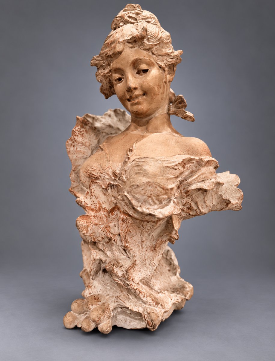 Alfred Jean Foretay (1861-1944) – « Fraises au Champagne » – Buste Art Nouveau -photo-2