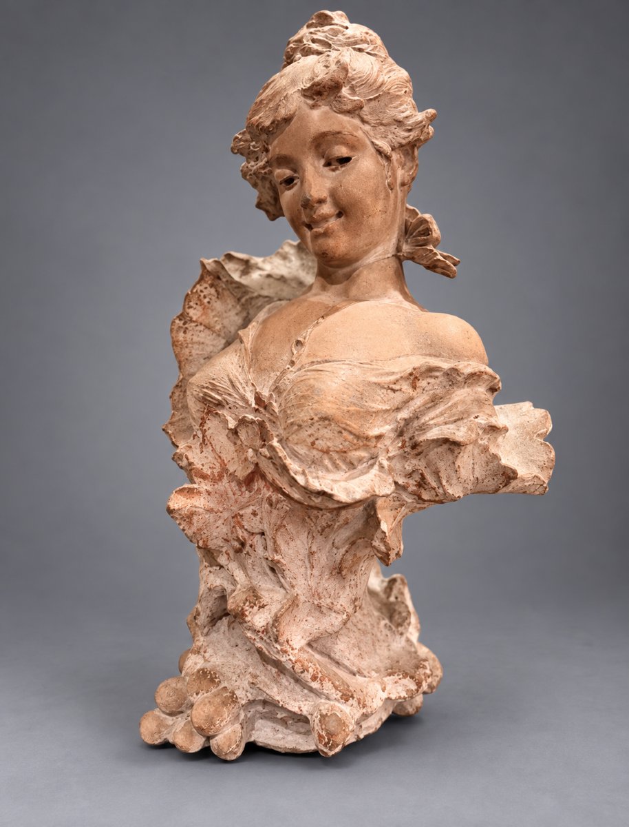 Alfred Jean Foretay (1861-1944) – « Fraises au Champagne » – Buste Art Nouveau -photo-4
