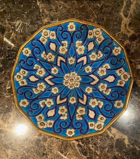 Octagonal Cloisonné Enamel Bowl – Longwy, Circa 1930