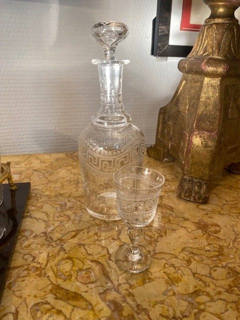 Cave à liqueur Napoléon III – Cristal de Saint-Louis – XIXᵉ siècle-photo-2