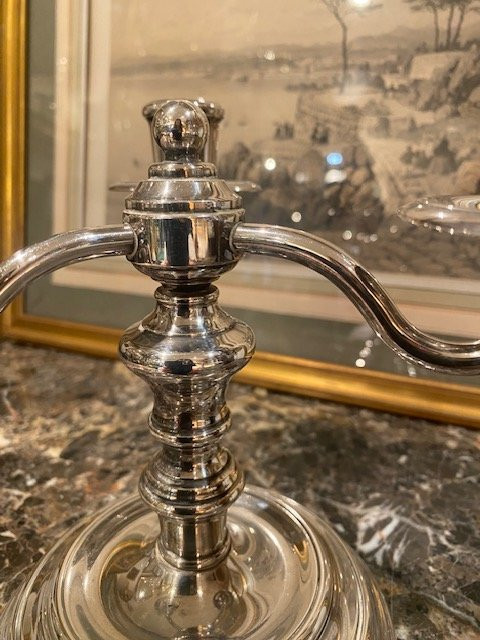 Chandelier à trois branches – Modèle Albi – Christofle – Circa 1970-photo-5