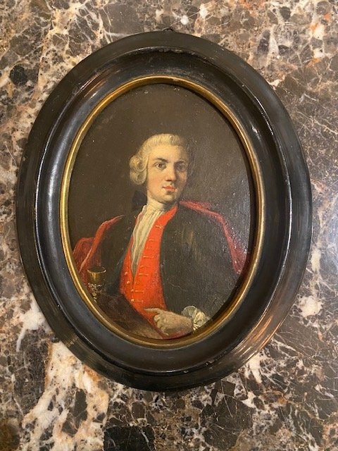 Miniature On Metal Depicting Charles De Bourbon – Neapolitan School – 19th Century-photo-4