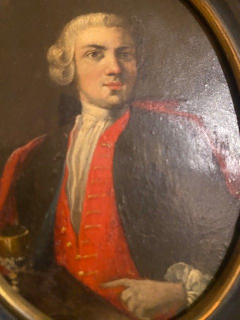 Miniature On Metal Depicting Charles De Bourbon – Neapolitan School – 19th Century-photo-1