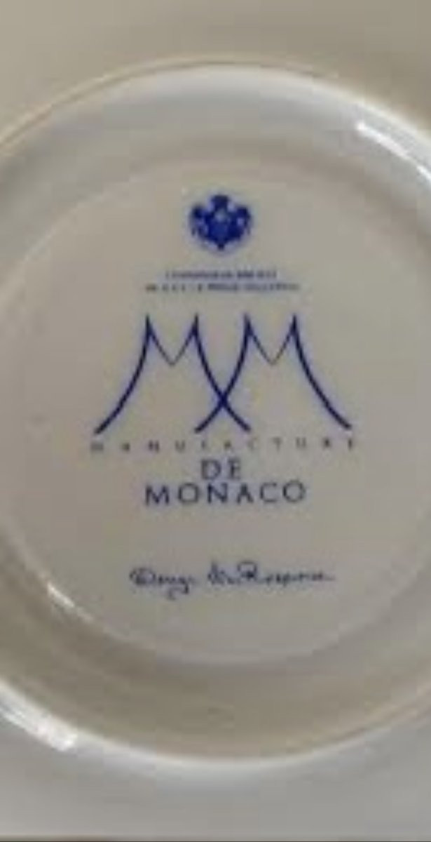 Service Tête-à-Tête Porcelaine Monaco – Modèle Atlantis – Décor Oriental Bleu, Vert et Or -photo-3