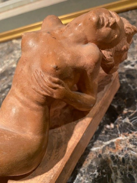 Ignacio Gallo (1887-1956) – « L’Extase » – Nu Féminin – Terre Cuite Art Déco Vers 1930 -photo-2