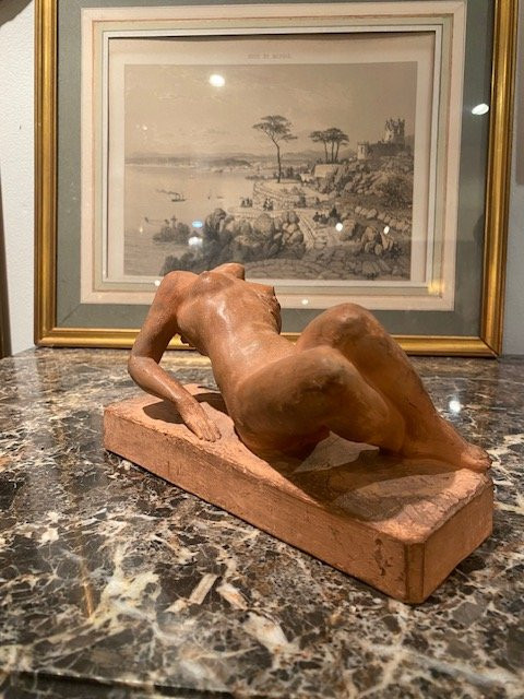 Ignacio Gallo (1887-1956) – « L’Extase » – Nu Féminin – Terre Cuite Art Déco Vers 1930 -photo-6