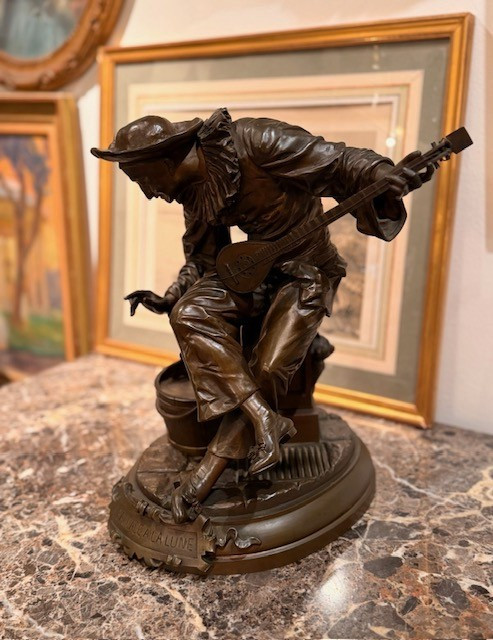 Bernard Sébastien Adrien Steüer (1853-1913) "Ballade à la Lune "– bronze-photo-2